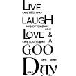 Wall decals with quotes - Wall decal Have a good day - ambiance-sticker.com