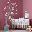 Wall decals for kids - Hedgehog and happy friends birds wall decal - ambiance-sticker.com