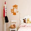 Animals wall decals - Owl graduate Wall decal - ambiance-sticker.com
