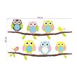 Wall decals Owls and birds on tree - ambiance-sticker.com
