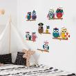 Wall decals for kids - Wall decal Pirates owls on branch - ambiance-sticker.com