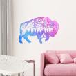 Hipster wall decals - Wall decal hipster bison - ambiance-sticker.com