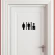 WC wall decals - Wall decal Man, woman, humanoid - ambiance-sticker.com