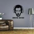 Wall decals design - Wall decal House music - ambiance-sticker.com