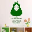 Wall decals with quotes - Wall decal i can't go back to yesterday - Alice (Alice in Wonderland) - ambiance-sticker.com