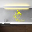 Wall decals for the kitchen - Wall decal I love my kitchen - ambiance-sticker.com