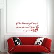 Wall decals with quotes -  Wall decal Ik kan leven zonder geld - Judy Garland - decoration - ambiance-sticker.com