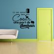Wall decals with quotes - Wall decal Il est entré dans mon coeur - ambiance-sticker.com