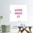 Wall decals for doors -  Wall decal Customizable square image H80 x L80 cm - ambiance-sticker.com