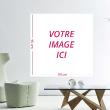 Wall decals for doors -  Wall decal Customizable square image H90 x L90 cm - ambiance-sticker.com