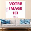 Wall decals for doors -  Wall decal customizable rectangle image H90 x L105 cm - ambiance-sticker.com