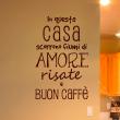 Wall decals with quotes - Wall decal In questa casa - ambiance-sticker.com