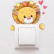 Wall decals Plugs & Swtich Buttons - Wall sticker for light switch  lion - ambiance-sticker.com