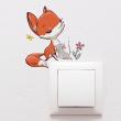 Wall decals Plugs & Swtich Buttons - Wall sticker for light switch  fox - ambiance-sticker.com