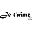 Love  wall decals - Wall decal Je t'aime - ambiance-sticker.com