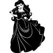 Figures wall decals - Wall decal Girl in long dress - ambiance-sticker.com