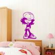 Wall decals for kids - Young girl with a hat wall decal - ambiance-sticker.com