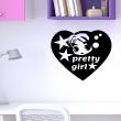 Wall decals for kids - Pretty girl Wall decal - ambiance-sticker.com