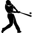 Sports and football  wall decals - Wall decal baseball player 3 - ambiance-sticker.com