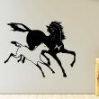Animals wall decals - Mare and foal  Wall decal - ambiance-sticker.com