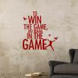 Wall decals with quotes - Wall decal Just Remain in the game - ambiance-sticker.com