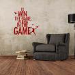Wall decals with quotes - Wall decal Just Remain in the game - ambiance-sticker.com