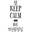 Wall decals 'Keep Calm' - Wall decal Keep calm and be happy - ambiance-sticker.com