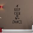Wall decals 'Keep Calm' - Wall decal Keep calm and let's dance - ambiance-sticker.com