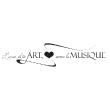 Wall decals with quotes - Wall decal L'Amour est un ART - ambiance-sticker.com
