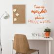 Wall decals with quotes - Wall decal L'unica cosa impossibile… - ambiance-sticker.com