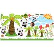 Wall decals for kids - The universe of pandas wall decal - ambiance-sticker.com
