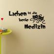 Wall decals with quotes - Wall decal Lachen ist beste - ambiance-sticker.com