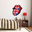 Animals wall decals - Wall decal Tongue Rock n Roll Union Jack Wall decal - ambiance-sticker.com