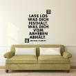Wall decals with quotes - Wall decal Lass los was dich festhalt - Andreas Bourani - decoration - ambiance-sticker.com