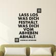 Wall decals with quotes - Wall decal Lass los was dich festhalt - Andreas Bourani - decoration - ambiance-sticker.com