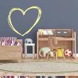 Bedroom wall decals - Wall decal The heart - ambiance-sticker.com