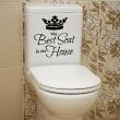 Bathroom wall decals - Wall decal The best seat - ambiance-sticker.com