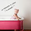 WC wall decals - Wall decal Wall decal Le premier à l’eau a gagné ! - ambiance-sticker.com