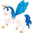 Wall decals for kids - Fairy Unicorn Wall decal - ambiance-sticker.com