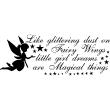 Wall decals for babies  Like glittering dust on Fairy wings wall decal - ambiance-sticker.com