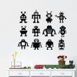 Wall decals for kids - Lots of robots wall decal - ambiance-sticker.com
