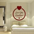 Wall decals with quotes - Wall decal Love you sweetheart - ambiance-sticker.com