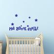 Wall decals with quotes - Wall decal Ma bonne étoile - decoration - ambiance-sticker.com