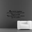 Wall decals with quotes - Wall decal Ma recette magique - ambiance-sticker.com