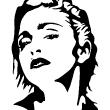 Wall decals music - Wall decal Madonna - ambiance-sticker.com