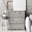 Wall decal marble furniture Wall decal marble for furniture waxed and golden concrete - ambiance-sticker.com