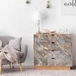 Wall decal marble furniture Wall decal marble for furniture waxed concrete and gold - ambiance-sticker.com