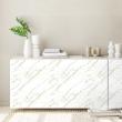 Wall decal marble furniture Wall decal marble for furniture white, gray and gold furniture - ambiance-sticker.com