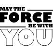 Wall decals for kids - May the force be with you wall decal - ambiance-sticker.com