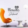 Love  wall decals - Wall decal Memories are timeless treasures of the Heart - ambiance-sticker.com